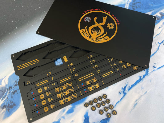 7th Fleet Special Edition Template Tray and Acrylic Ruler Set