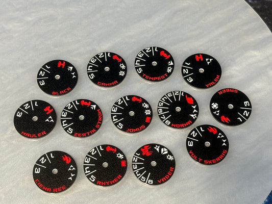 Imperial Acrylic Squadron Tokens for Base Armada and RR