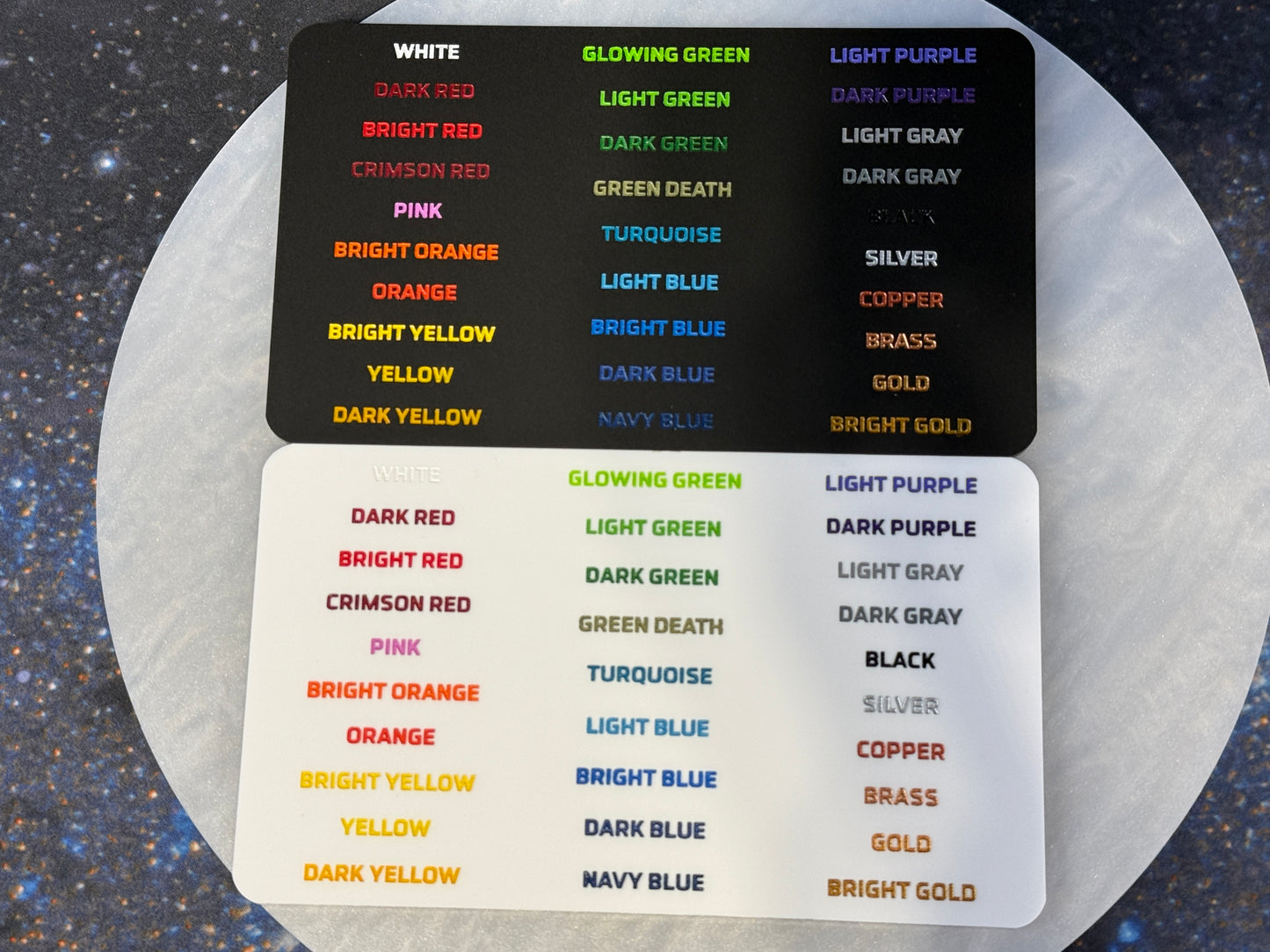 Acrylic Command Dial Insert