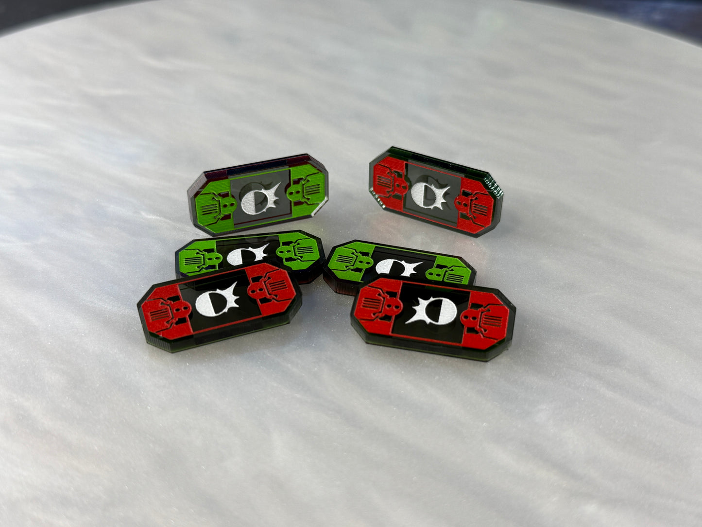 Defense Tokens with Generic Side Design