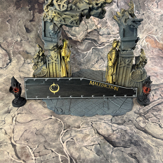 Officially Licensed Malediction Rulers | double-sided acrylic rulers 10" and 3"