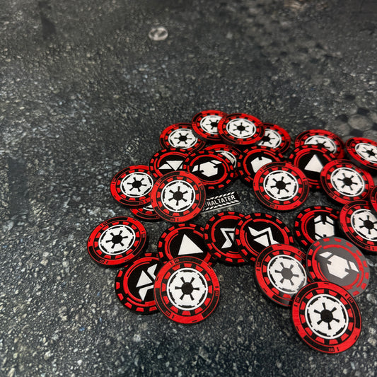 Order Tokens - set of 28 - compatible with Star Wars Legion