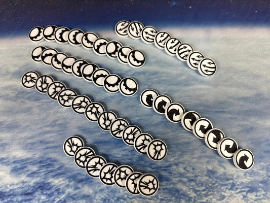 Command Tokens: UNPAINTED Complete Set of 56