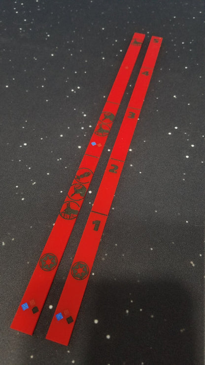 Double-sided Range Ruler or Set of (2)