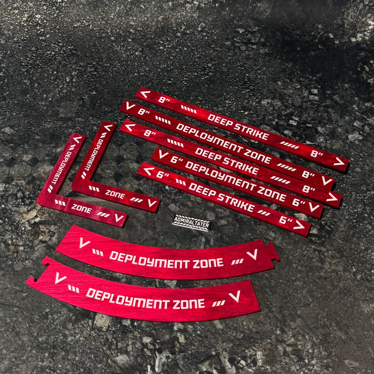 11th Edition: Deployment Zone Markers & Deep Strike Set for 40k double-sided
