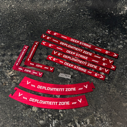 11th Edition: Deployment Zone Markers & Deep Strike Set for 40k double-sided