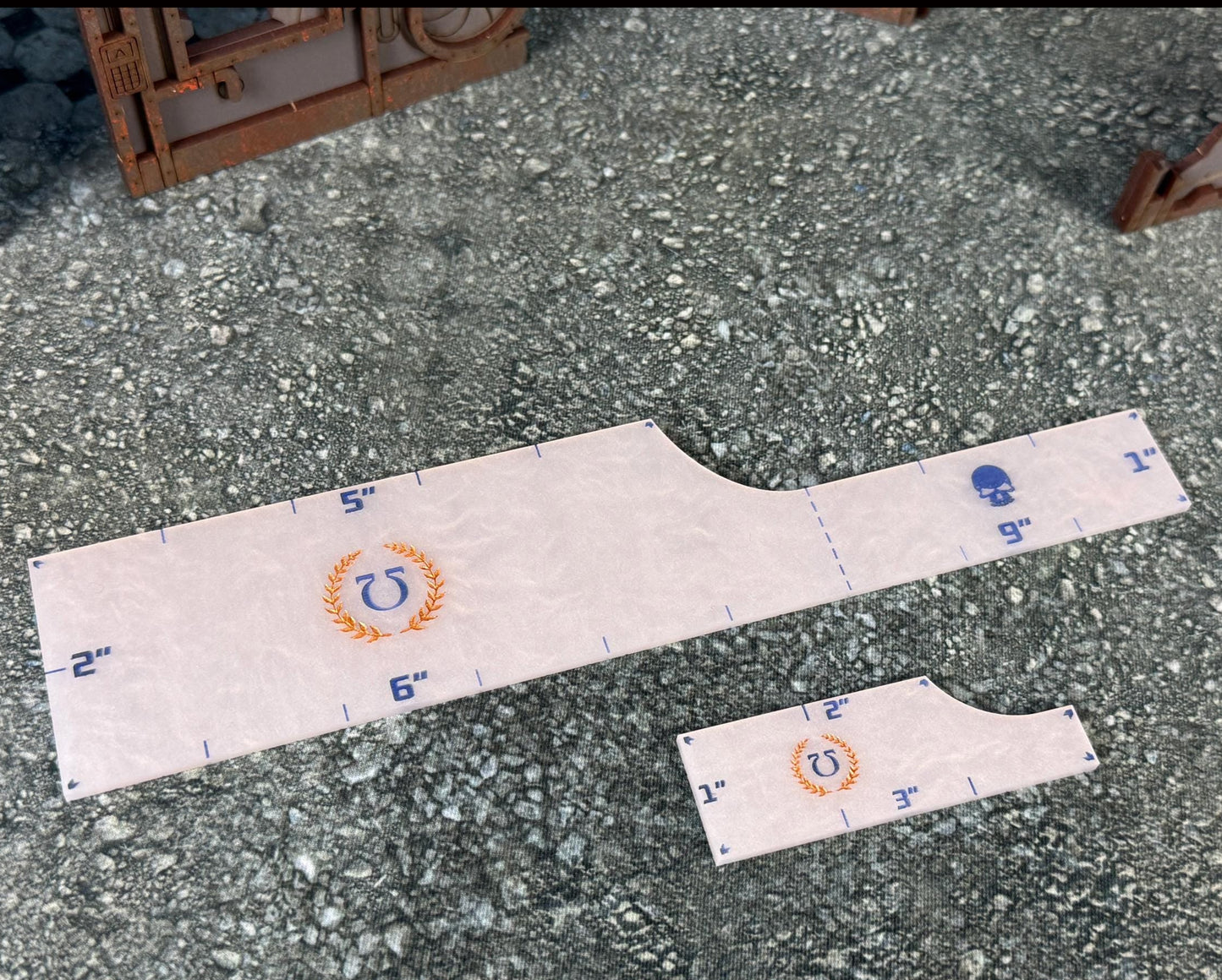 Combat Gauge Set, Movement Gauge Set, Measurement Tool with Faction Designs