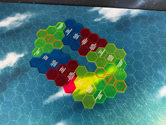Firing Arc Acrylic Hex Set