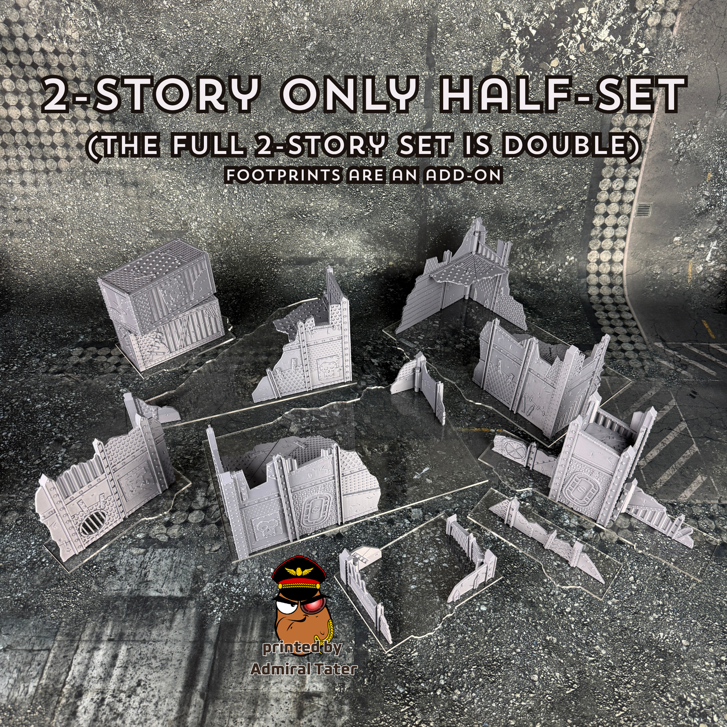 11th Edition Folding Terrain Set - Official Layout compatible- Multiple Themes available