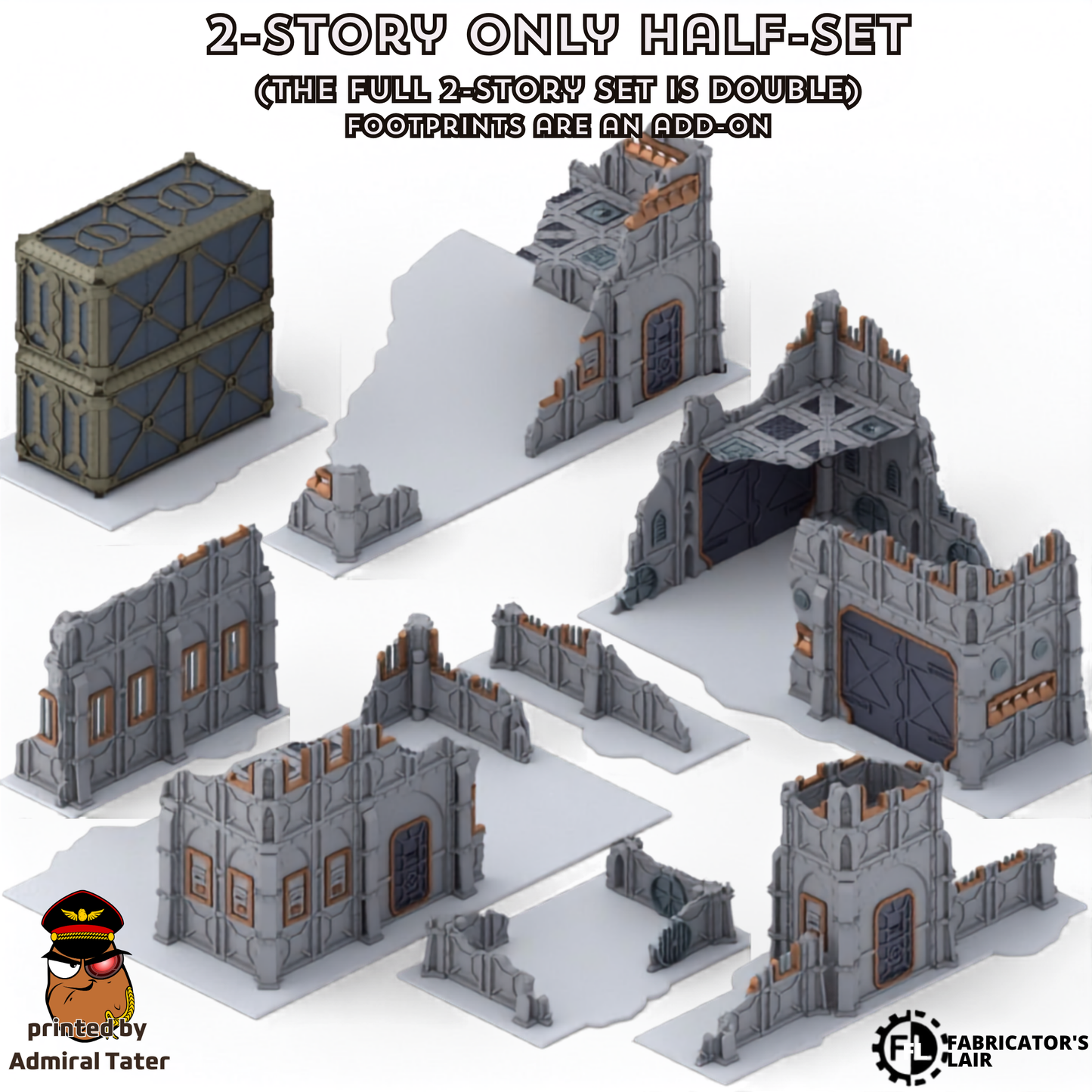 11th Edition Folding Terrain Set - Official Layout compatible- Multiple Themes available