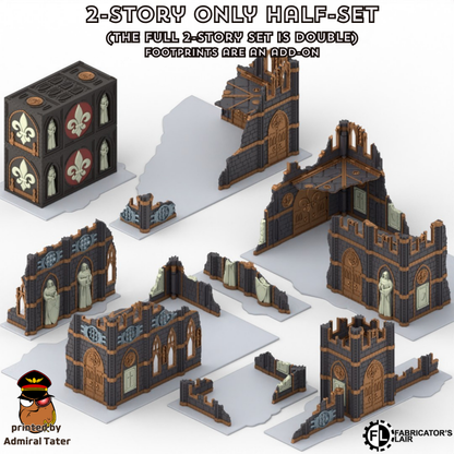 11th Edition Folding Terrain Set - Official Layout compatible- Multiple Themes available