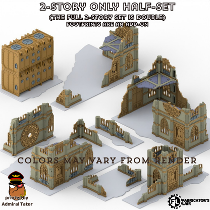 11th Edition Folding Terrain Set - Official Layout compatible- Multiple Themes available
