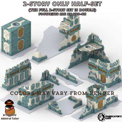 11th Edition Folding Terrain Set - Official Layout compatible- Multiple Themes available