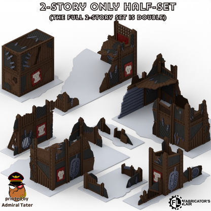 11th Edition Folding Terrain Set - Official Layout compatible- Multiple Themes available