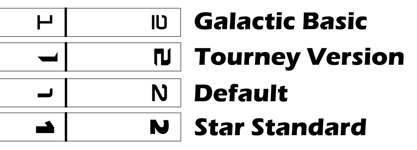 SW Armada Rulers Full set: Laser Cut Acrylic Range and Speed Set