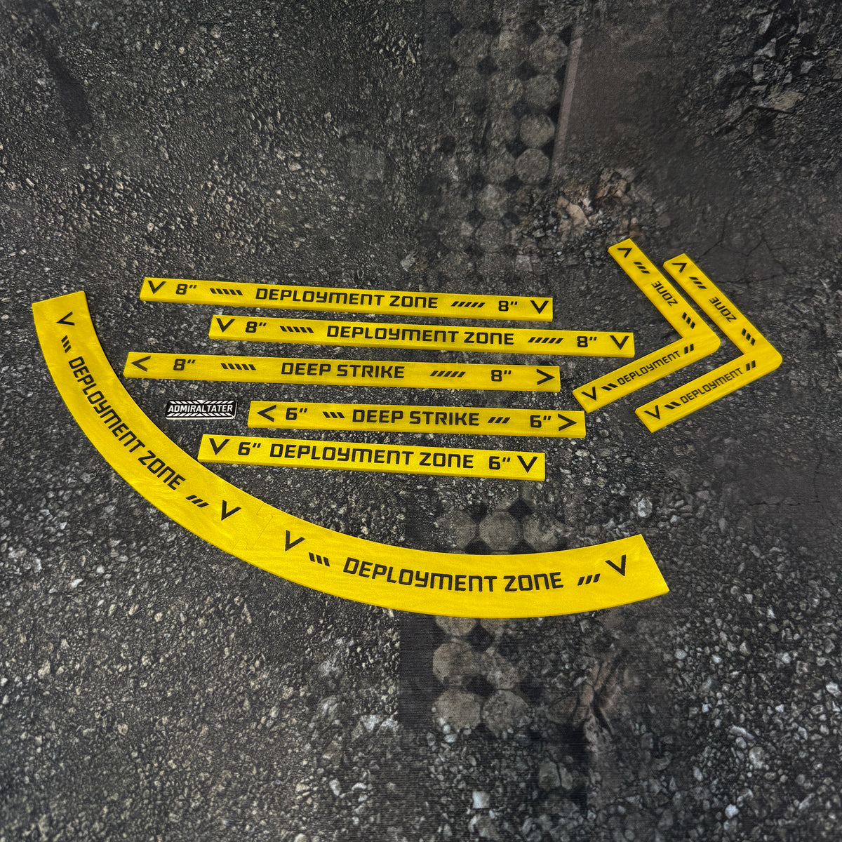 11th Edition: Deployment Zone Markers & Deep Strike Set for 40k double-sided