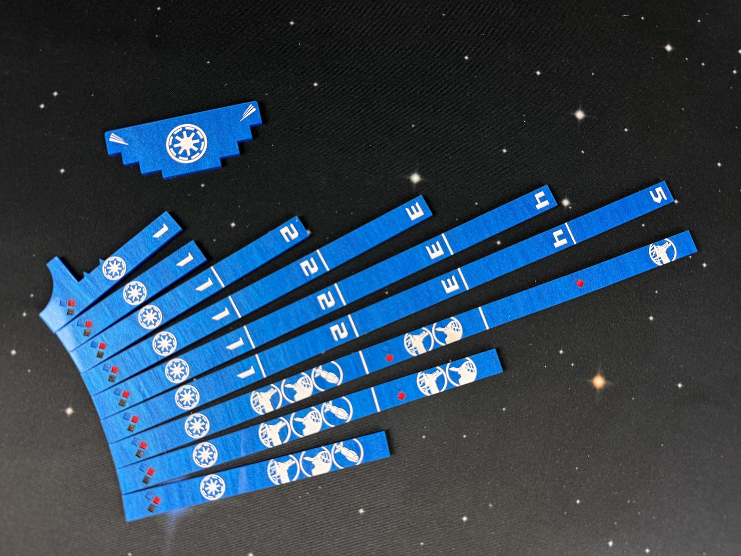 SW Armada Rulers Full set: Laser Cut Acrylic Range and Speed Set