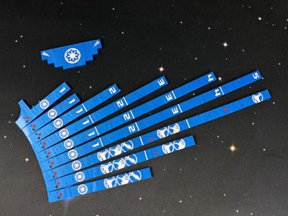 SW Armada Rulers Full set: Laser Cut Acrylic Range and Speed Set