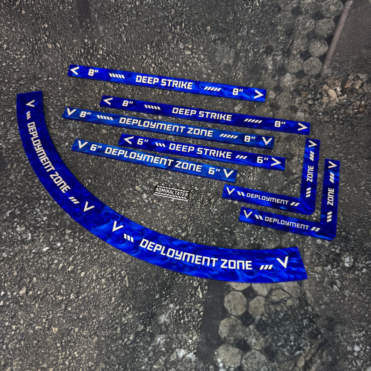 11th Edition: Deployment Zone Markers & Deep Strike Set for 40k double-sided