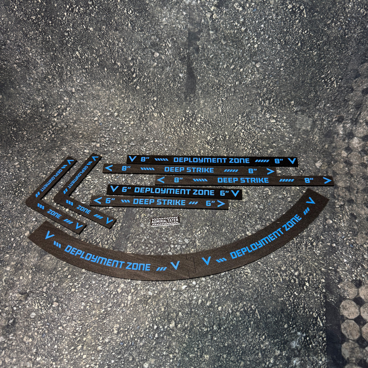 11th Edition: Deployment Zone Markers & Deep Strike Set for 40k double-sided