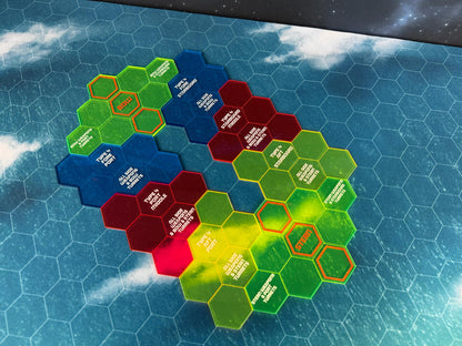 Firing Arc Acrylic Hex Set
