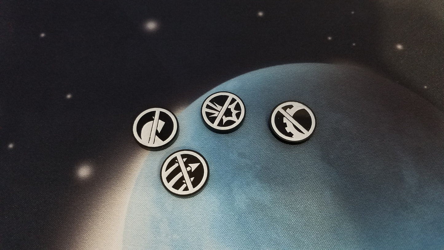 Raid Command Tokens - Set of 4