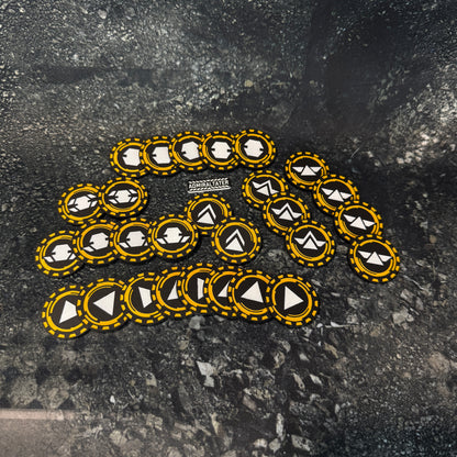 Order Tokens - set of 28 - compatible with Star Wars Legion