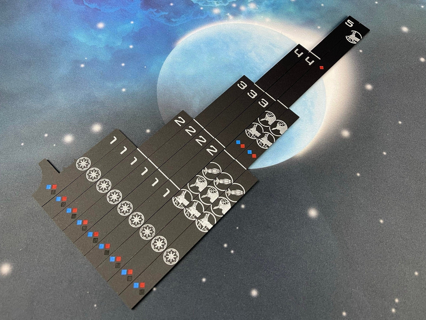 SW Armada Rulers Full set: Laser Cut Acrylic Range and Speed Set