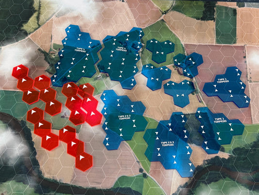 Torpedo Firing Arc Acrylic Hex Set