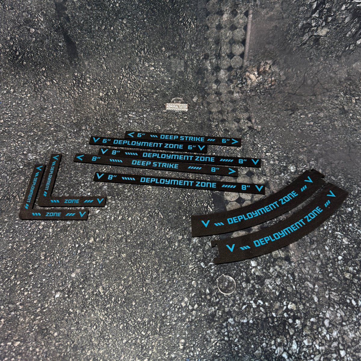 11th Edition: Deployment Zone Markers & Deep Strike Set for 40k double-sided