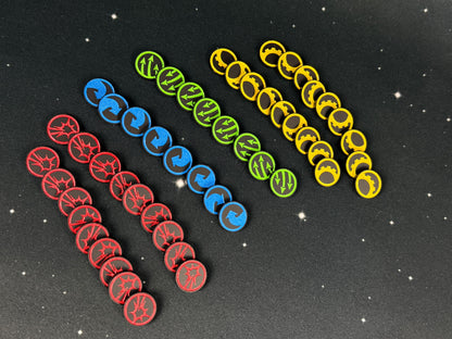 Command Tokens: UNPAINTED Complete Set of 56
