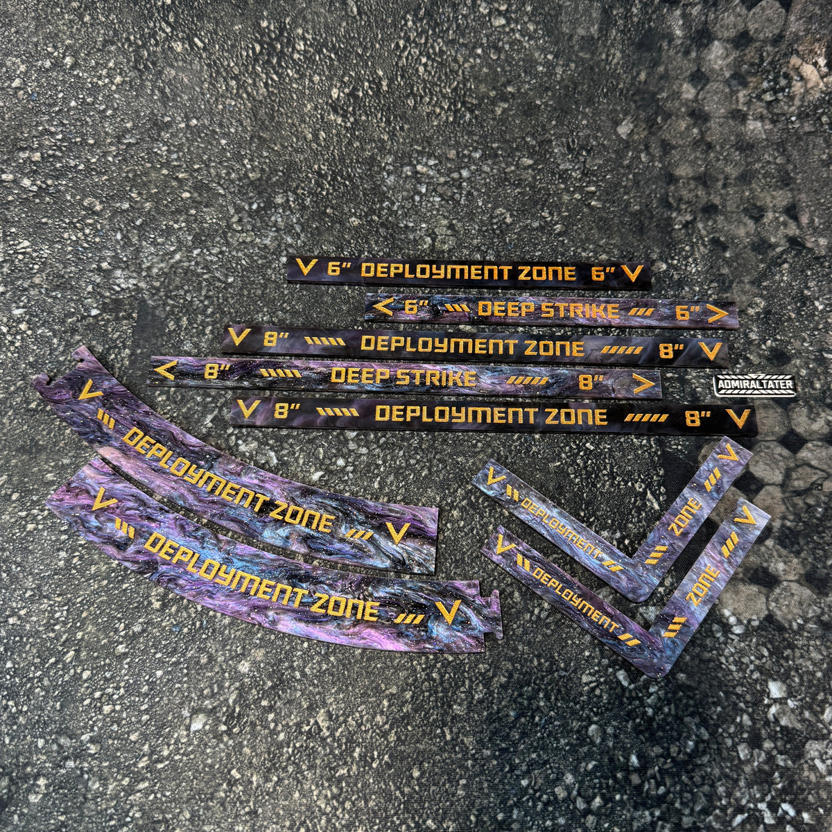 11th Edition: Deployment Zone Markers & Deep Strike Set for 40k double-sided