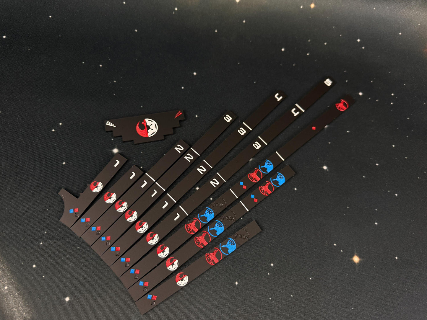 SW Armada Rulers Full set: Laser Cut Acrylic Range and Speed Set