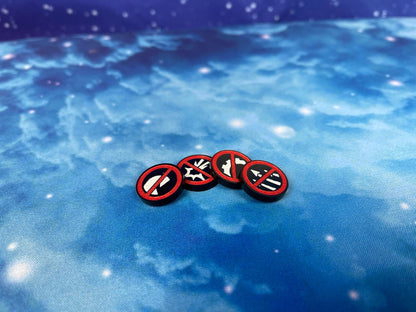Raid Command Tokens - Set of 4