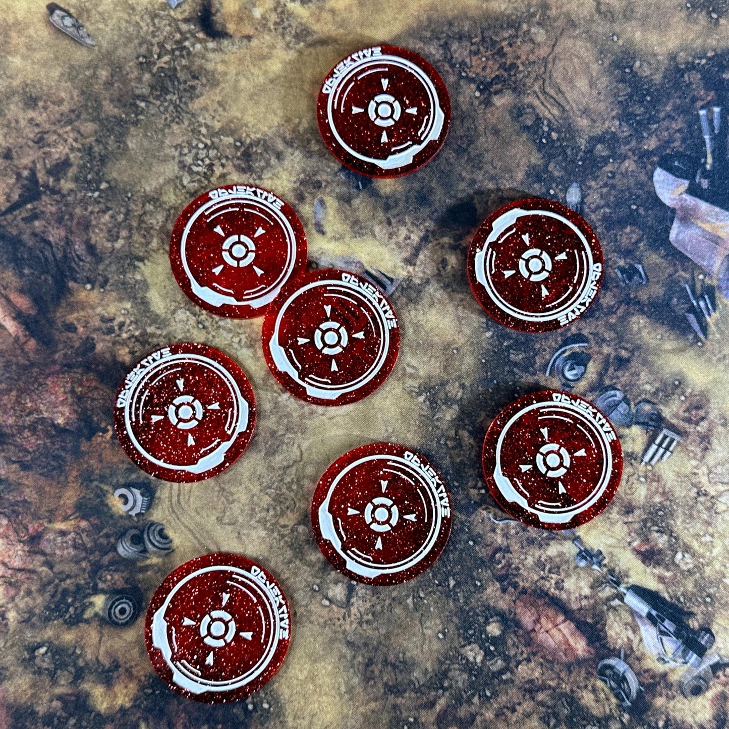 POI (Point of Interest Objective) Tokens and 0.5 Range Ruler Combo