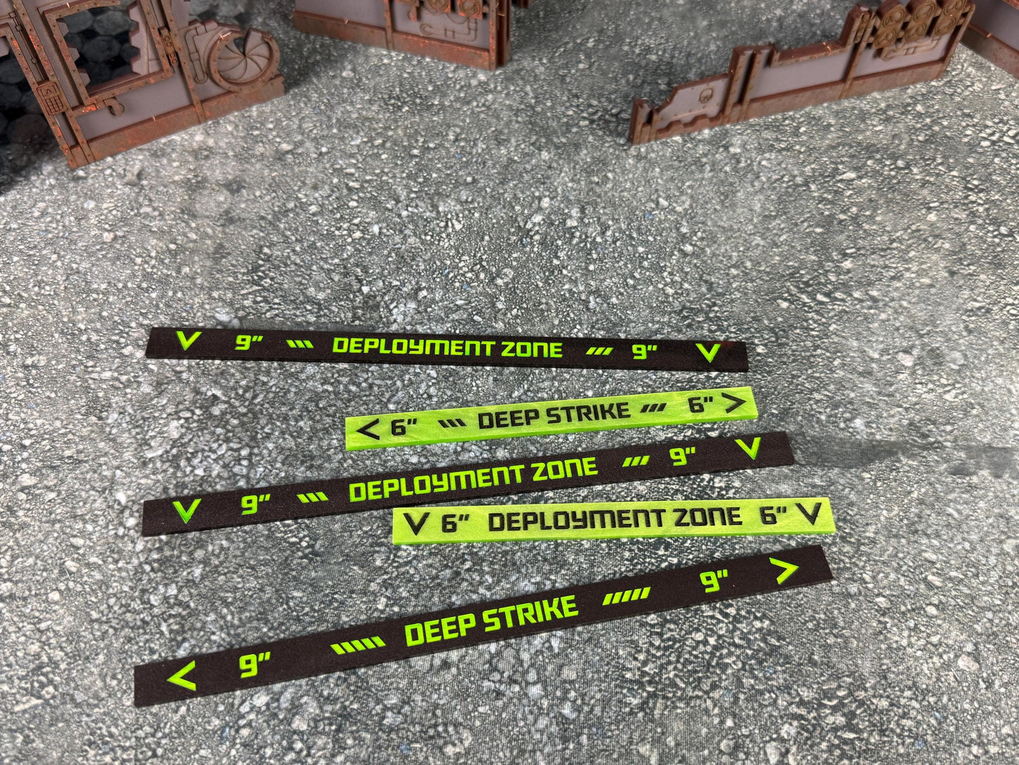10th Ed. Deployment and Deep Strike Ruler set with Faction Designs