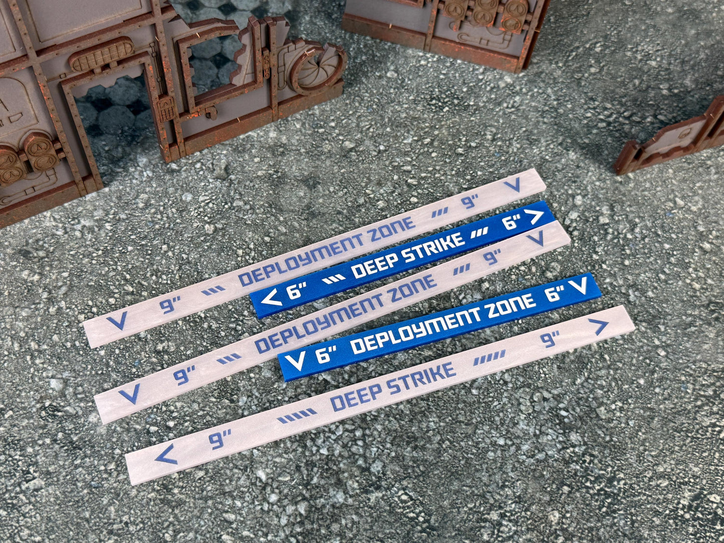 10th Ed. Deployment and Deep Strike Ruler set with Faction Designs