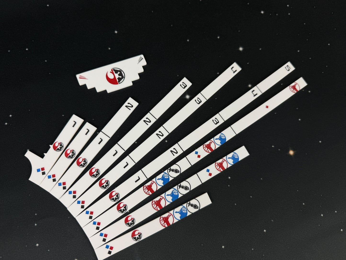 SW Armada Rulers Full set: Laser Cut Acrylic Range and Speed Set
