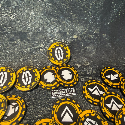 Order Tokens - set of 28 - compatible with Star Wars Legion