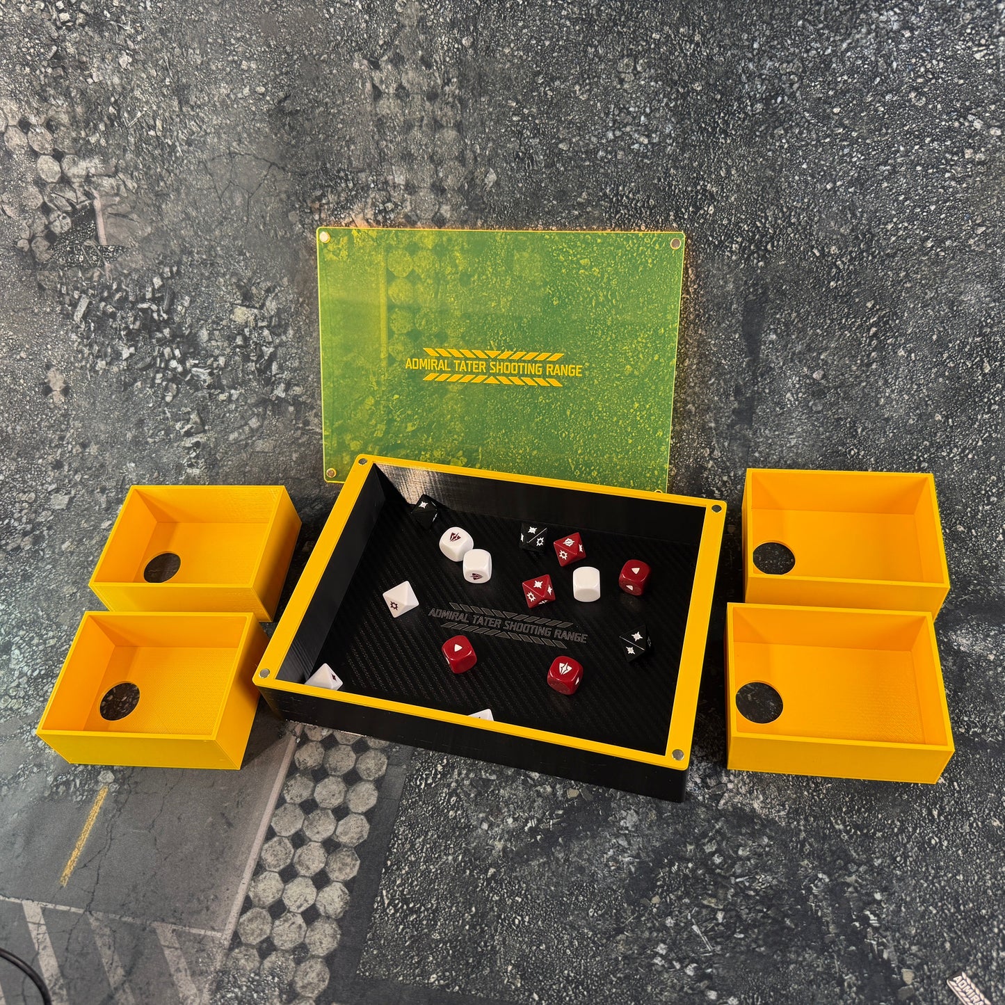 Tater Shooting Range Dice Tray and Card Storage