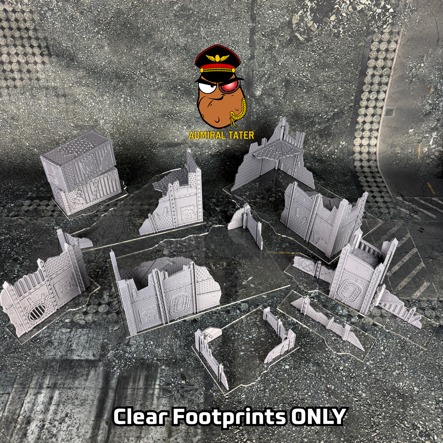 11th Edition Acrylic Footprints in Clear or Frosted Acrylic