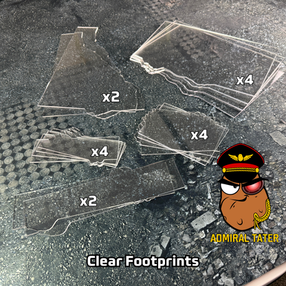 11th Edition Acrylic Footprints in Clear or Frosted Acrylic