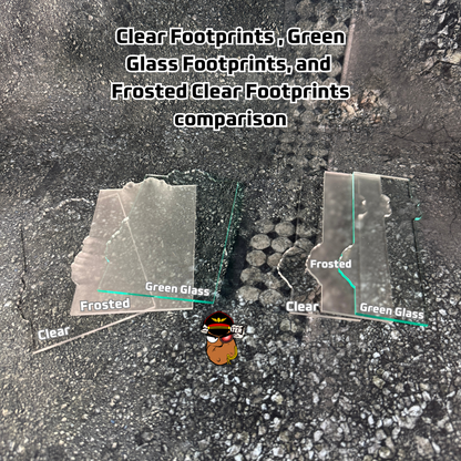 11th Edition Acrylic Footprints in Clear or Frosted Acrylic