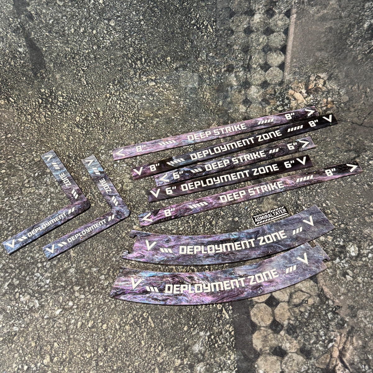 11th Edition: Deployment Zone Markers & Deep Strike Set for 40k double-sided