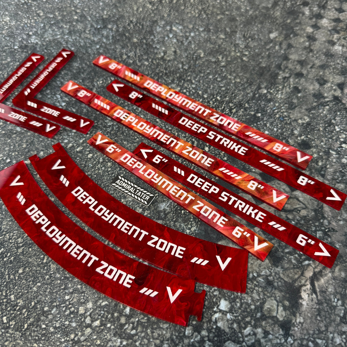 11th Edition: Deployment Zone Markers & Deep Strike Set for 40k double-sided