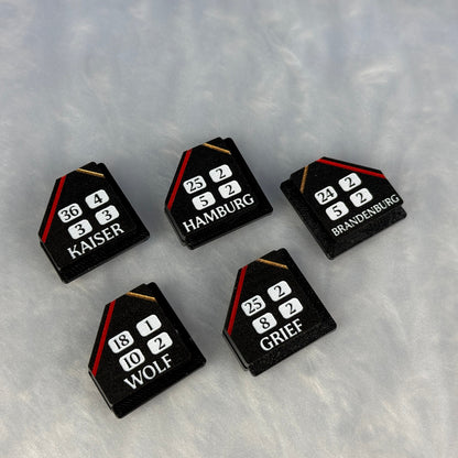 German Fleet Ship Tags