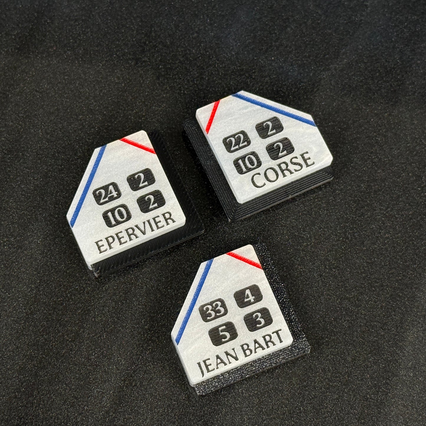 French Fleet Ship Tags