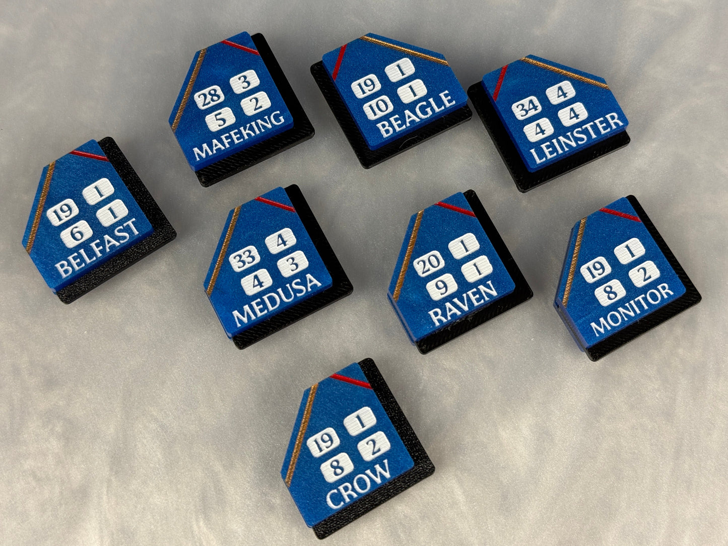 British Fleet Ship Tags