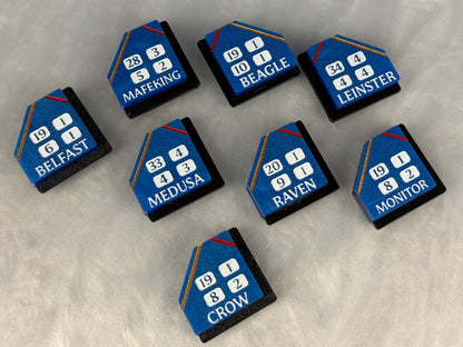 British Fleet Ship Tags