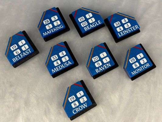 British Fleet Ship Tags